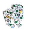 Twinkles Avengers print long-sleeve pajama set for kids featuring Iron Man, Hulk, and Captain America icons.