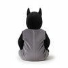 Twinkles baby polar fleece bat costume in black and grey with hood and ears, back view