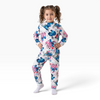 Twinkles thermal pajama set featuring Stitch and Angel print on a young girl with pigtails